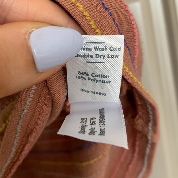 MARINE LAYER STRIPED PINK SHIRT XS - Picture 3 of 4